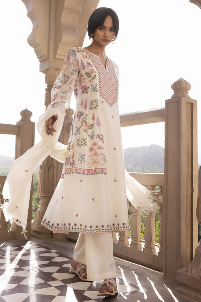 Arjana Kurta Set - Natural